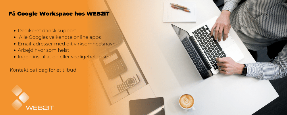 Få google workspace med web2it